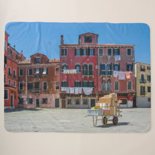 Couverture Sherpa Panier avec boîtes à Venise
