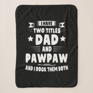 Couverture Sherpa Papa Cadeau Papa Et Pawpaw Je Les Roche