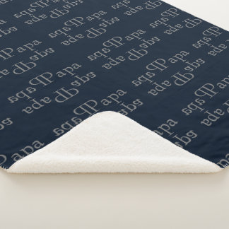 Couverture Sherpa Papa personnalisé Sherpa Blanket