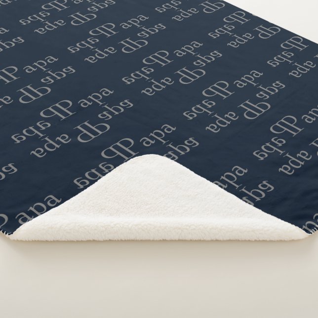 Couverture Sherpa Papa personnalisé Sherpa Blanket (3/4)