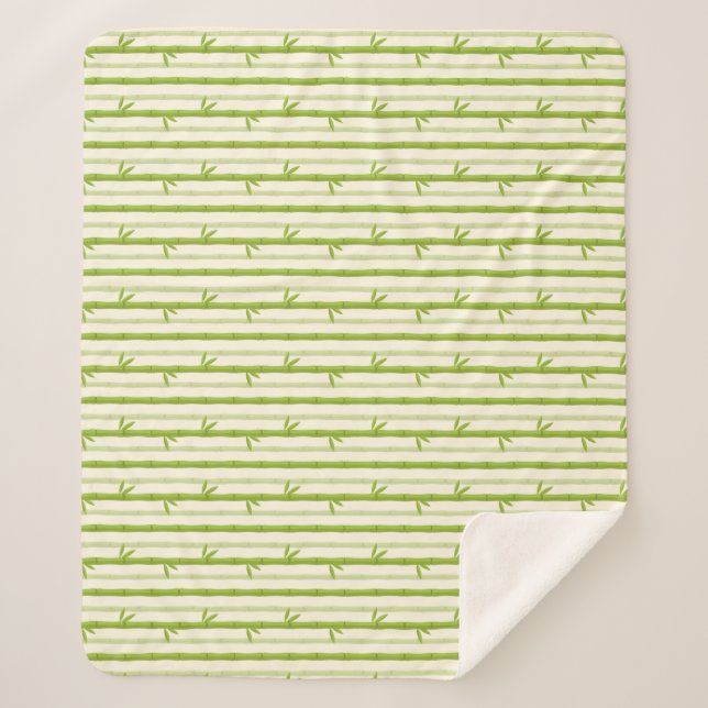 COUVERTURE SHERPA PAPIER DE DESIGN MOTIF CLAIR EN BAMBOU (Devant)