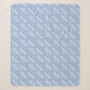 Couverture Sherpa Papier d'emballage de dragon botanique fantastique