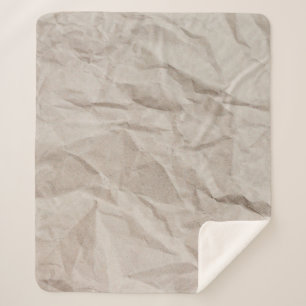 Couverture Sherpa Papier d'emballage de texture de papier