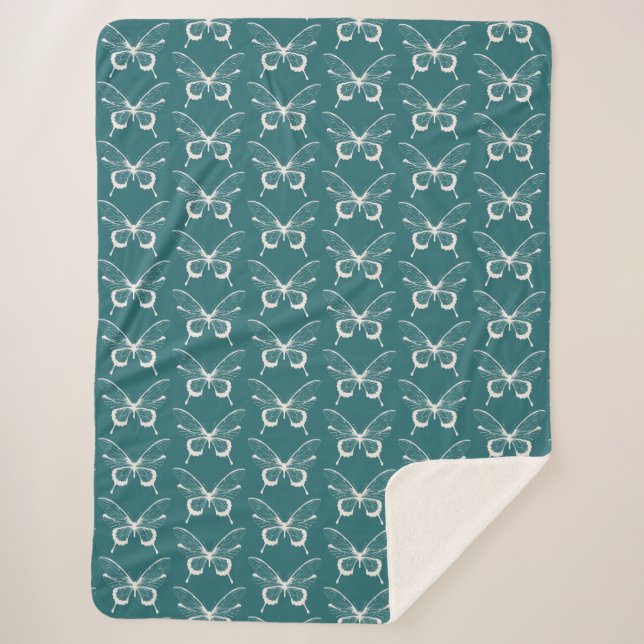 Couverture Sherpa Papillon (Devant)