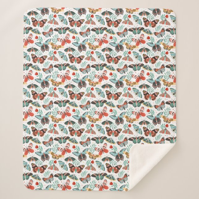 Couverture Sherpa Papillon cosy Sherpa Blanket (Devant)
