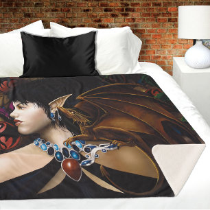 Couverture Sherpa Papillon de fantaisie compagnon dragon elfe mystiq