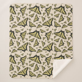 Couverture Sherpa Papillons à queue jaune du sud-ouest partout