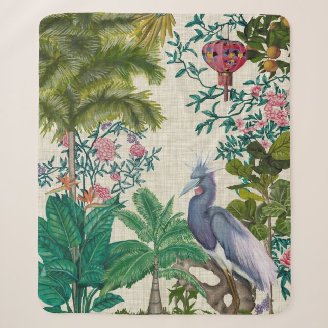 Couverture Sherpa Paradise Chinoiserie (Devant)