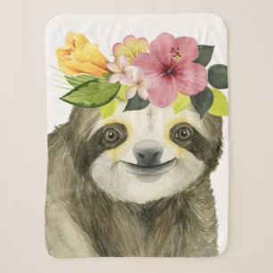 Couverture Sherpa Paresse douce tropicale du halo