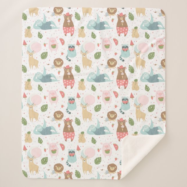 Couverture Sherpa Paresse et motif d'amis (Devant)