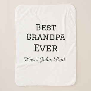 Couverture Sherpa Paris grand-père jamais grand-père cadeaux nom sim