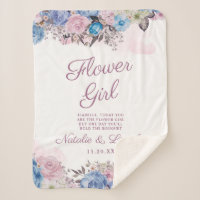 Parisienne Charme Bleu & Rose Chic Flower Citation