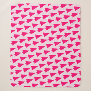 Couverture Sherpa Pastel Pink sapin de Noël Sherpa Blanket