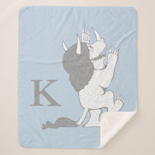 Couverture Sherpa Pastel Wild Thing Ajouter votre initiale