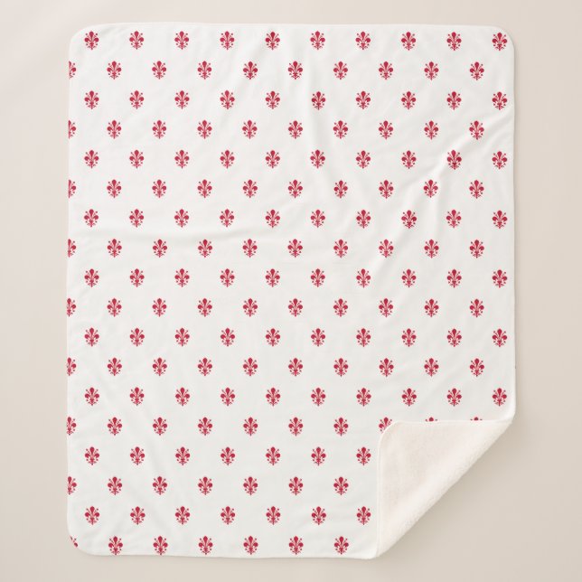 Couverture Sherpa Patriotique Sherpa Blanket avec drapeau de Florenc (Devant)