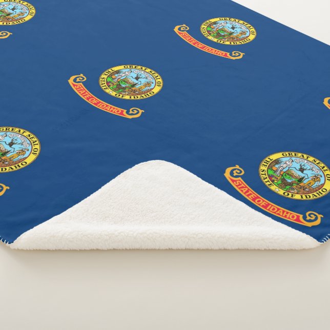 Couverture Sherpa Patriotique Sherpa Blanket avec drapeau de l'Idaho (3/4)