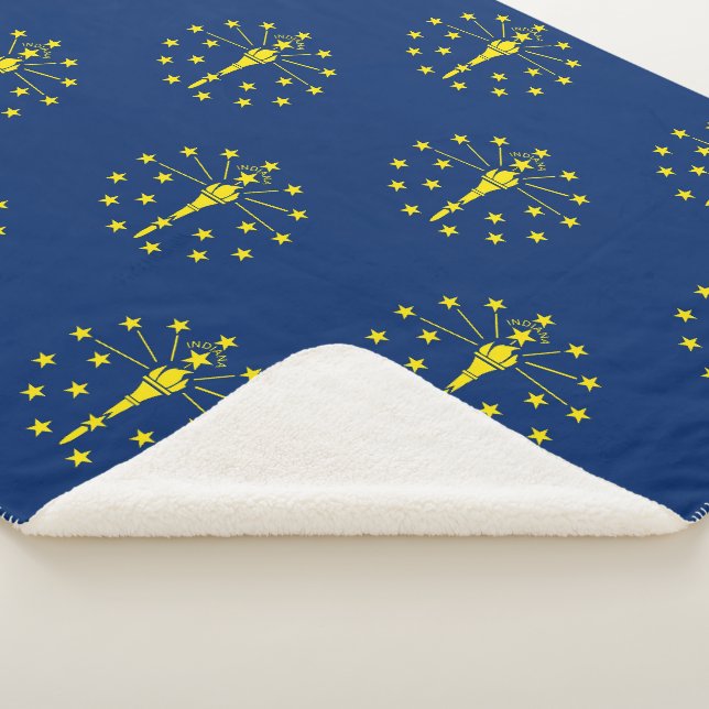 Couverture Sherpa Patriotique Sherpa Blanket avec drapeau de l'India (3/4)