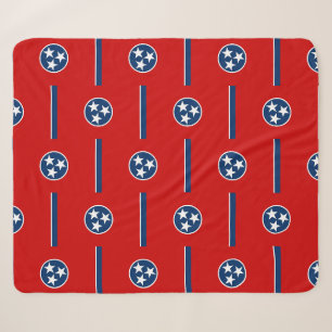 Couverture Sherpa Patriotique Sherpa Blanket avec drapeau du Tenness