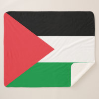 Patriotique Sherpa Blanket avec drapeau palestinie