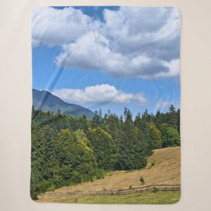 Couverture Sherpa Paysage de prairie de montagne - Nature sauvage Ro