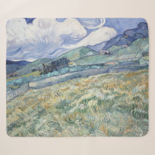 Couverture Sherpa Paysage derrière Saint-Paul Vincent van Gogh