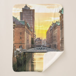 Couverture Sherpa Paysage urbain de Hambourg