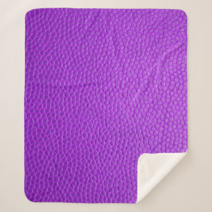 Couverture Sherpa Peau de peau pourpre texture peau