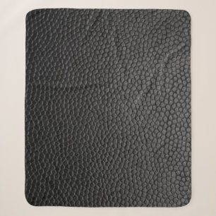 Couverture Sherpa peau noire peau texture peau