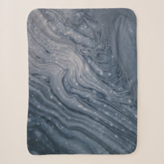 Couverture Sherpa Peinture abstraite grise et noire