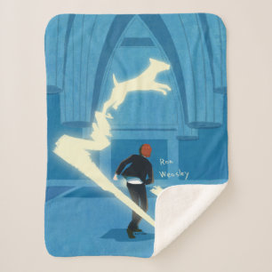 Couverture Sherpa Peinture du Patronus de Ron Weasley