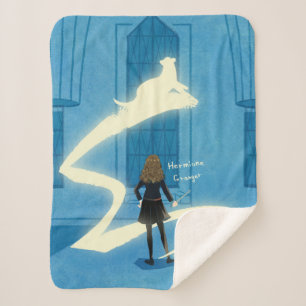 Couverture Sherpa Peinture du Patronus d'Hermione Granger