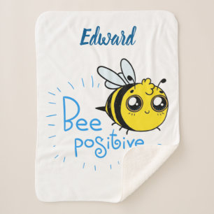 Couverture Sherpa Penser Positive Abee Positive Mignonne Abee
