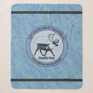 Couverture Sherpa Père Noël 1er Polar Airlift Sqdn - Subduit