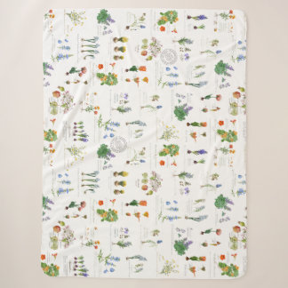 Couverture Sherpa Perennial garden Sherpa blanket