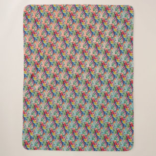 Couverture Sherpa Perroquet