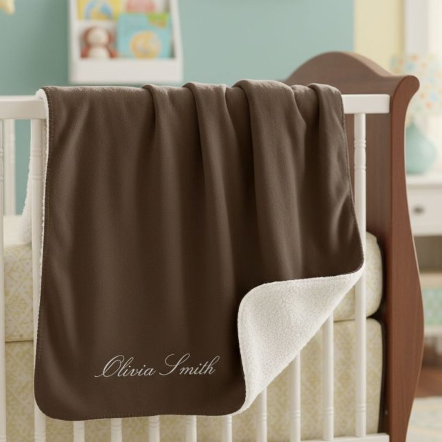 Couverture Sherpa Personalized baby blanket with name (Créateur téléchargé)