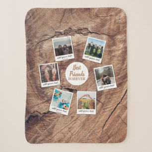 Couverture Sherpa Personnalisé Best Friends 6 Photo Collage personna