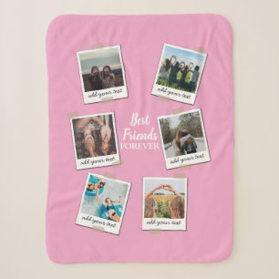Couverture Sherpa Personnalisé Best Friends 6 Photo Collage personna
