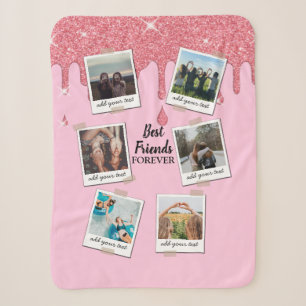 Couverture Sherpa Personnalisé Best Friends 6 Photo Collage personna