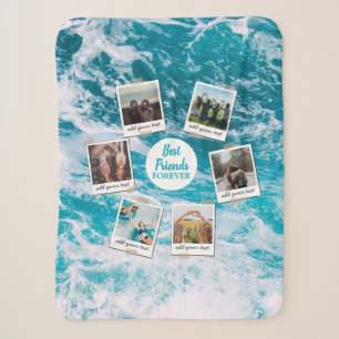 Couverture Sherpa Personnalisé Best Friends 6 Photo Collage personna