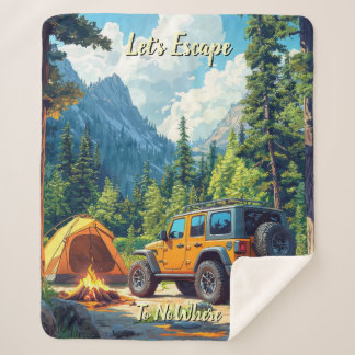 Couverture Sherpa Personnaliser Quatre Roues Motrices Fuyons Vers Nu