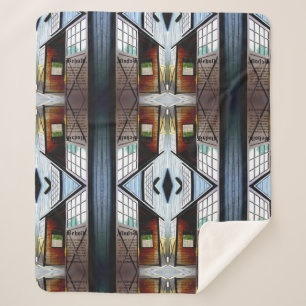 Couverture Sherpa Perspective de porte de grange, Apocalypse 3:8