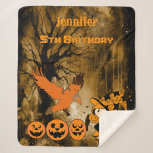 Couverture Sherpa Petite Sorcière Jack Cobwebs