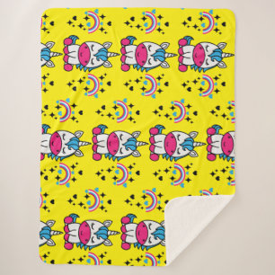 Couverture Sherpa Petites filles Unicorn Pony