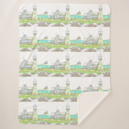 Couverture Sherpa Phare de Stripe Sherpa Blanket