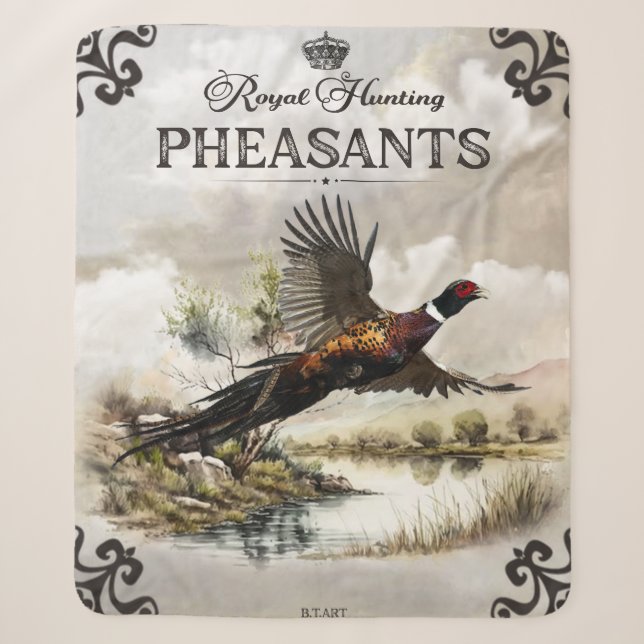 Couverture Sherpa Phéasants, Chasse royale (Devant)
