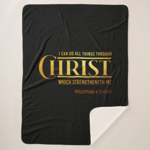 Couverture Sherpa Philippiens 4:13 Bible Verse KJV Citation