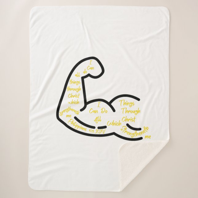 Couverture Sherpa Philippiens 4:13 KJV Bible Verse (Devant)