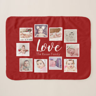 Couverture Sherpa Photo Collage LOVE Thème Unique Personnalisé