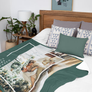 Couverture Sherpa Photo de famille moderne   Joyeux Joyeux Joyeux Bé